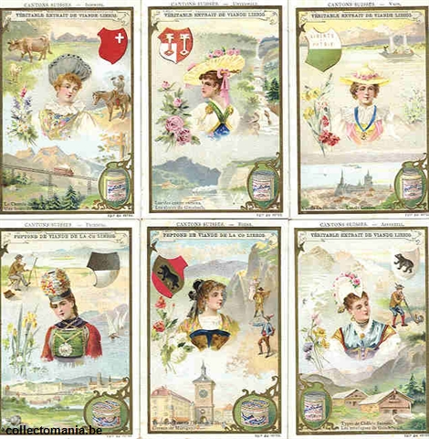 Chromo Trade Card 0547 Cantons Suisses