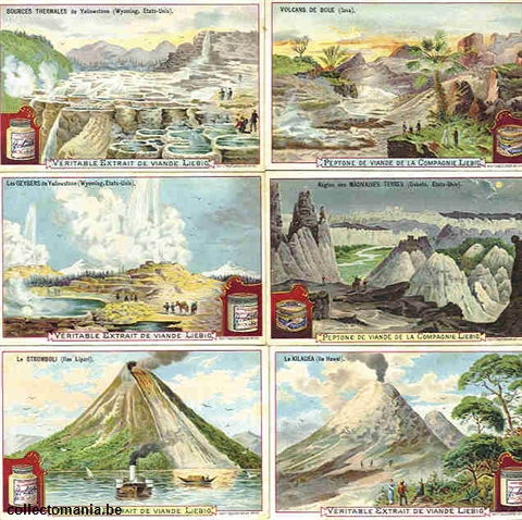 Chromo Trade Card 0653 (Volcans et geysers)
