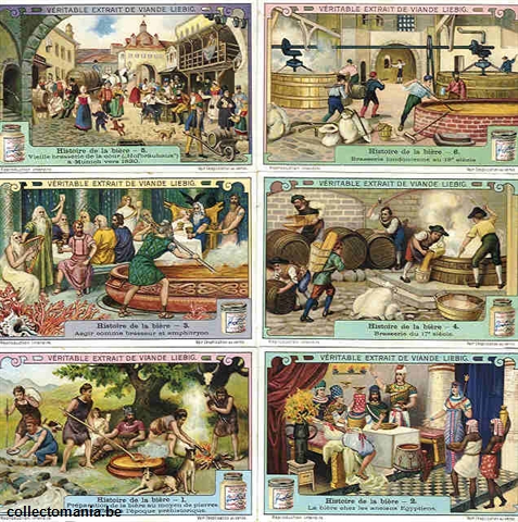 Chromo Trade Card 1067 Histoire de la bière