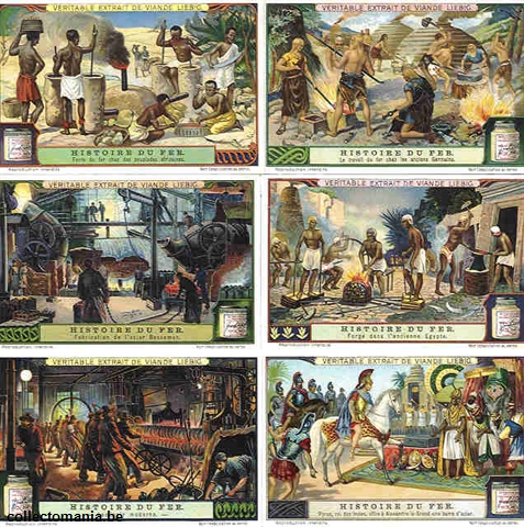 Chromo Trade Card 1091 Histoire du fer