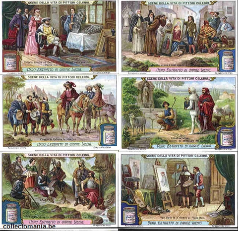 Chromo Trade Card 1148 Scènes de la vie de peintres célèbres