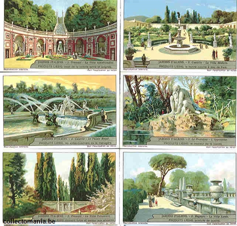 Chromo Trade Card 1240 Jardins Italiens