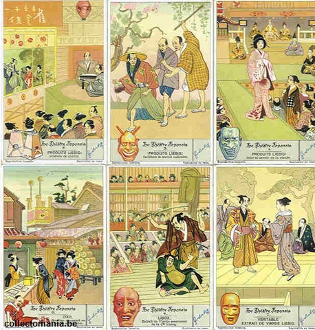 Chromo Trade Card 1284 Théâtre Japonais (le)