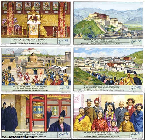 Chromo Trade Card 1320 Lhassa, ville sainte du lamaïsme