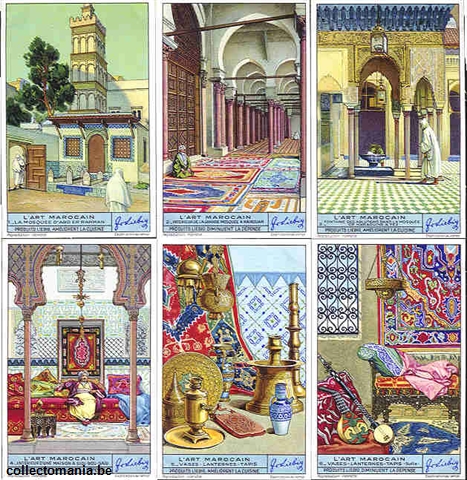 Chromo Trade Card 1351 Art Marocain (l')