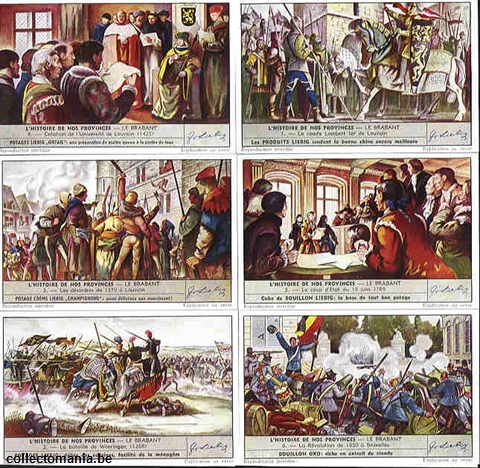 Chromo Trade Card 1548 Histoire de nos provinces Brabant (l')
