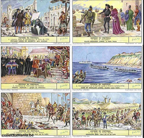Chromo Trade Card 1680 Histoire du Portugal