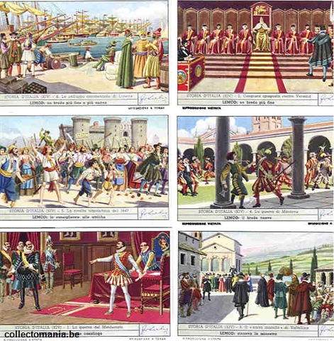 Chromo Trade Card 1700 Storia d'Italia XIV