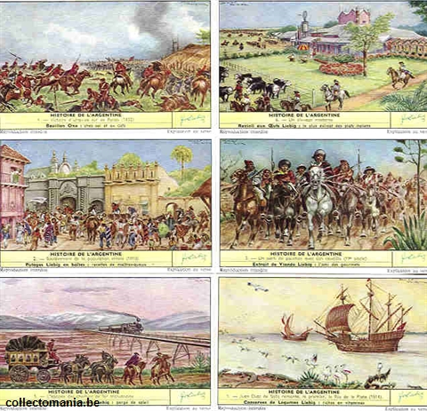 Chromo Trade Card 1717 Histoire de l'Argentine