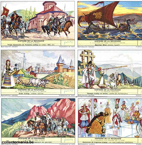 Chromo Trade Card 1745 Histoire de la Roumanie