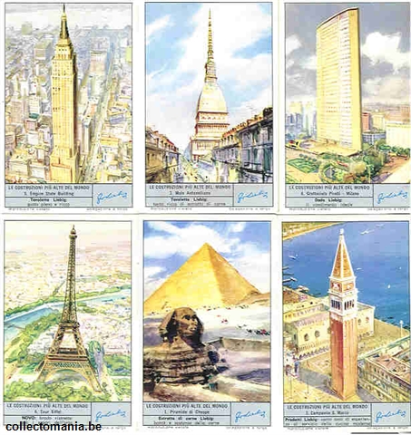 Chromo Trade Card 1800 Construzioni piu alte del mondo (le)