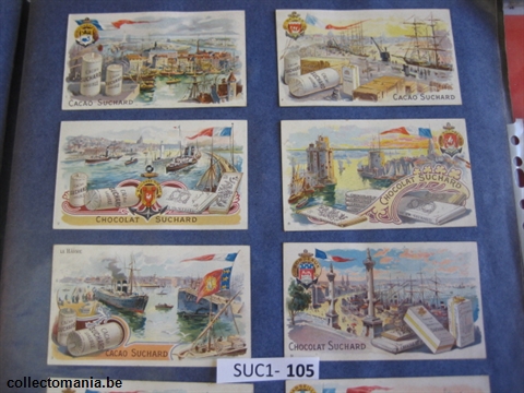 Chromo Trade Card SucI105 French Ports (12)