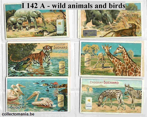 Chromo Trade Card SucI142 Wild animals and birds (12)