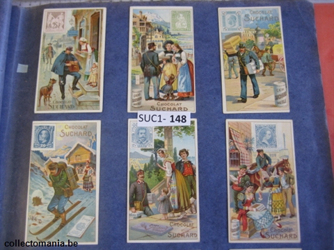 Chromo Trade Card SucI148 Stamps and postmen (12)