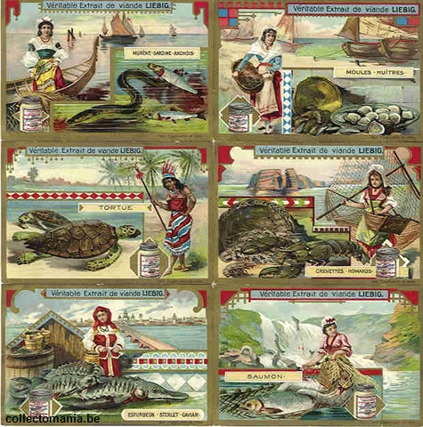 Chromo Trade Card 0779 (Friandises de mer et de rivière)