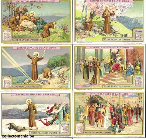 Chromo Trade Card 1183 Saint Franþois d'Assise