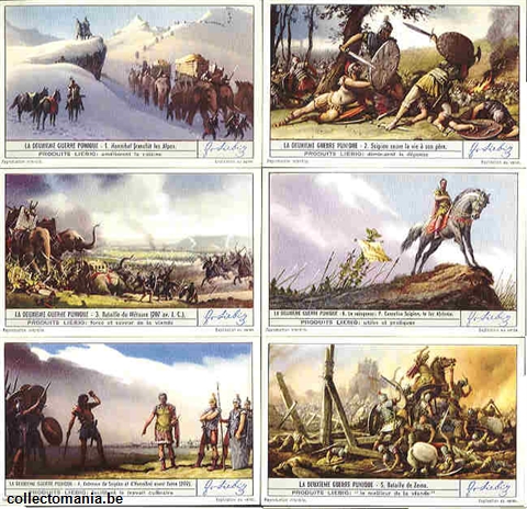 Chromo Trade Card 1406 Deuxième guerre Punique (la)