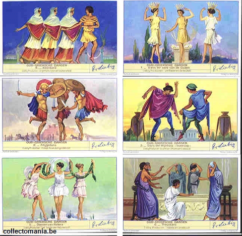 Chromo Trade Card 1439 Danses de l'ancienne Grèce
