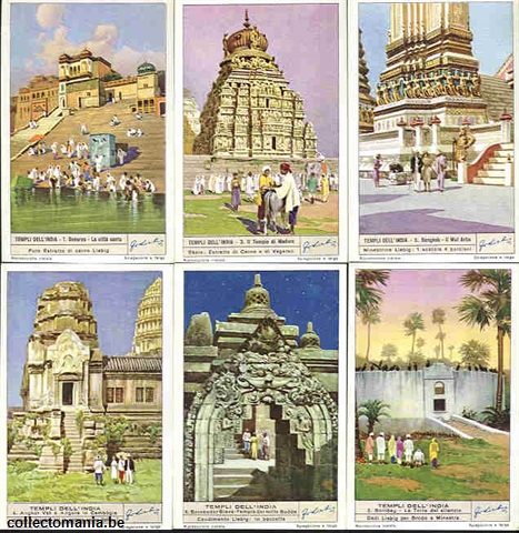 Chromo Trade Card 1446 Templi dell'India