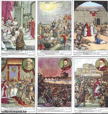 Chromo Trade Card 1474 Année sainte et ses origines (l') 7-12