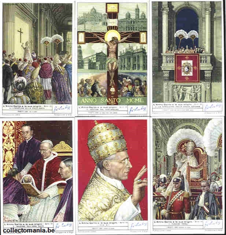 Chromo Trade Card 1475 Anno santo e le sue origine