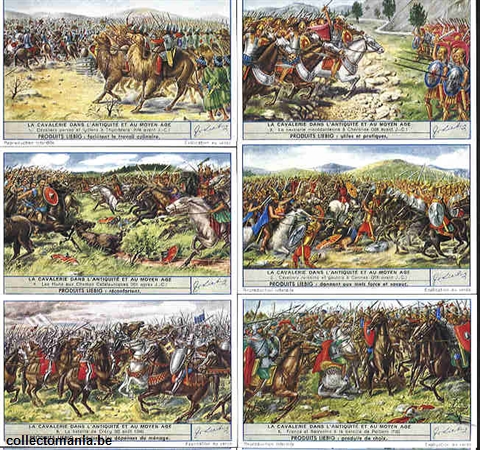 Chromo Trade Card 1488 Cavalerie dans l'antiquité et au moyen