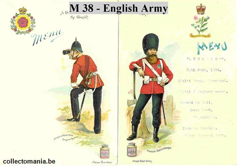 Chromo Trade Card M38 Uniforms and Badges of the British Army