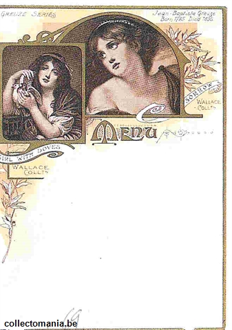 Chromo Trade Card M69 Paintings by Jean Baptiste Greuze