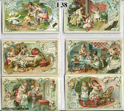 Chromo Trade Card SucI038 General scenes,tin gold framelines (Weiser XXII)(12)