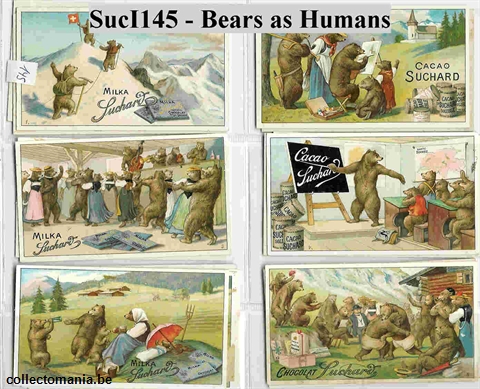 Chromo Trade Card SucI145 Bears as humans (12)