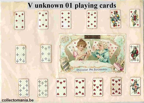 Chromo Trade Card SucVunknown01 playing cards 32 + chromocard (complete)could be V38