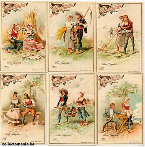 Chromo Trade Card T10 th and Girl in the Country 1894